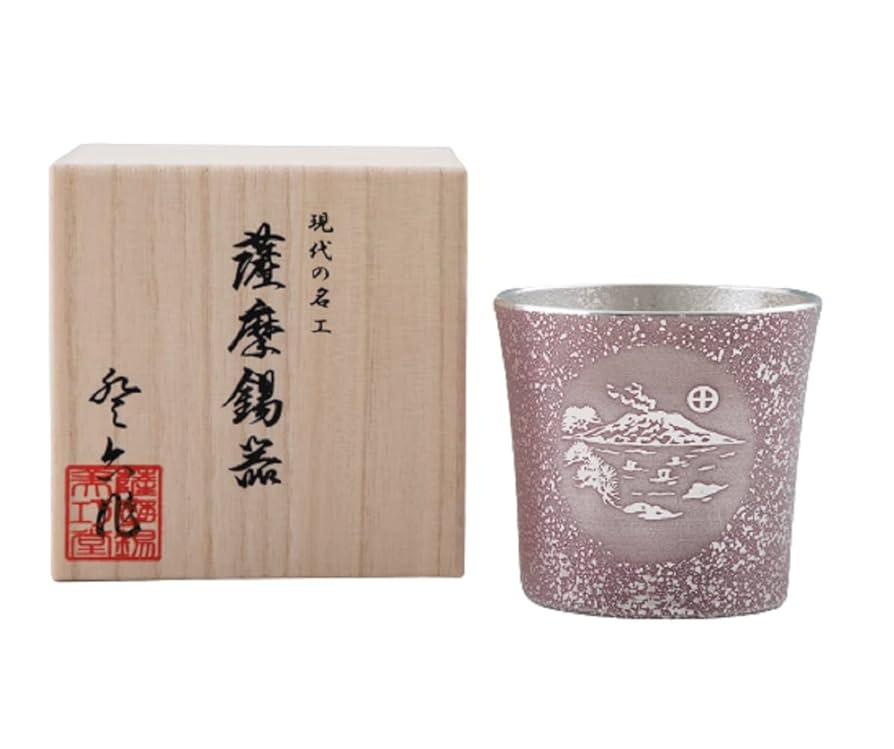 薩摩錫器 岩切美巧堂 タンブラー Amazon｜岩切美巧堂 薩摩錫器 桜島タンブラー オンザロック 紫